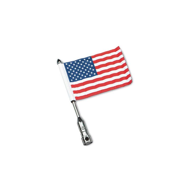 Pro Pad US Flag With Mount Fits 1/2" Round Tour-Pak Rack Bars