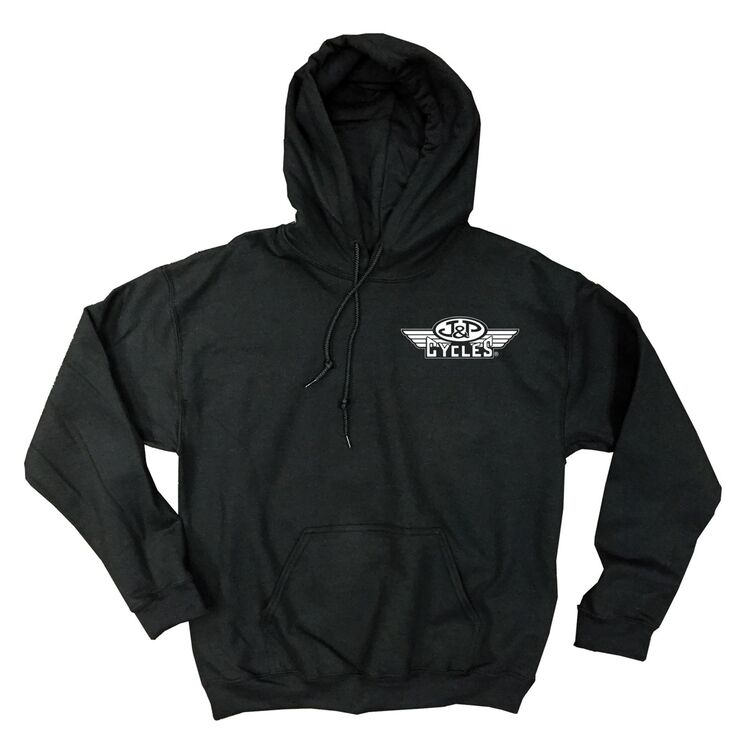 J&P Cycles Eagle Flag Wings Hoody (MD)