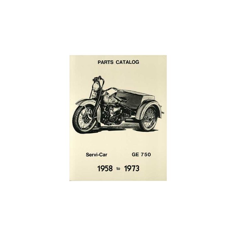 V-Twin Mfg. Parts Catalog For Harley Servi-car 1958-1973