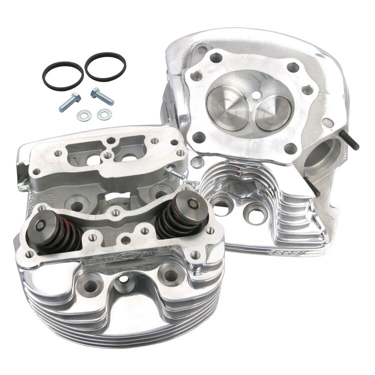 S&S Cycle 4-1/8" Bore V-Series Cylinder Heads For Harley EVO 1984-2000
