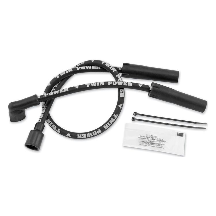 Twin Power Black Ignition Wire Set For Harley FL XL 1980-2003