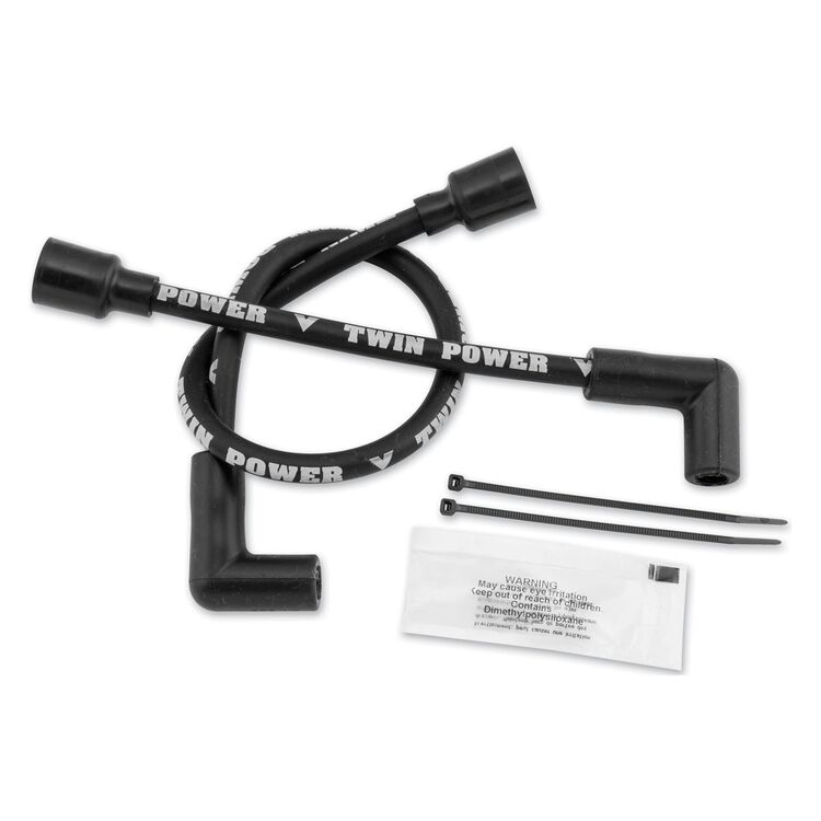 Twin Power Black Ignition Wire Set For Harley 1965-1999