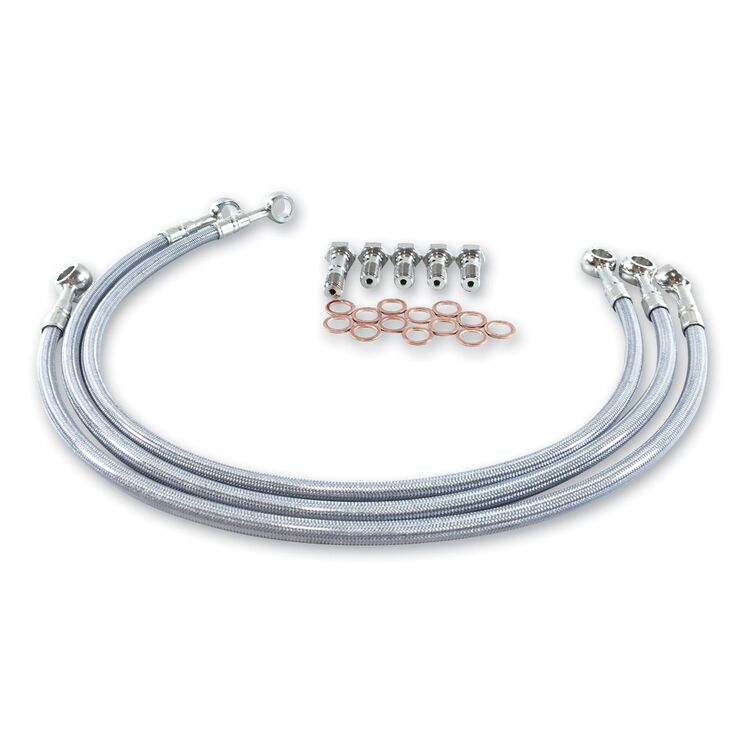 GBrakes Stainless Steel Front / Rear Brake And Clutch Lines Honda CBR650F ABS 2014-2016