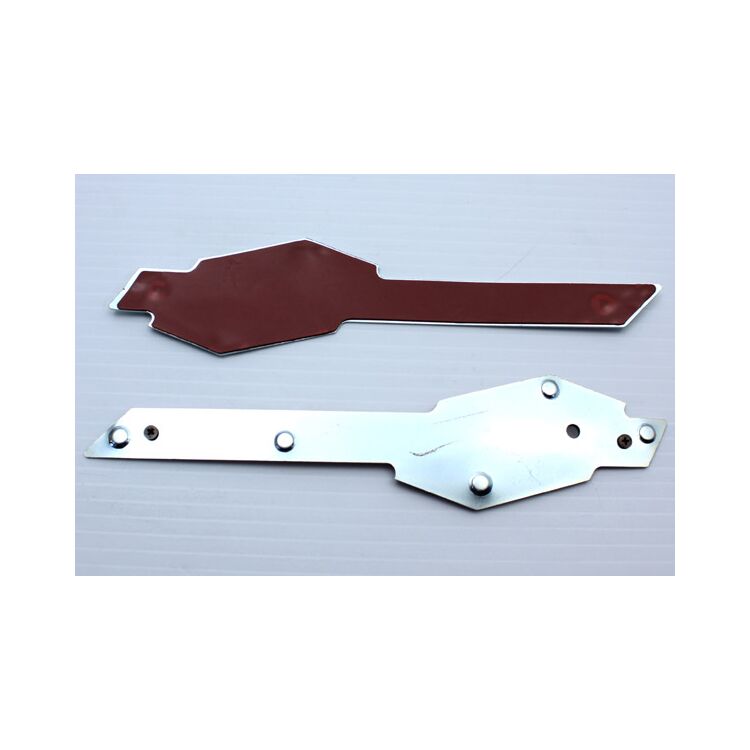 V-Twin Mfg. Gas Tank Emblem Mount Strips For Harley FL 1963-1965