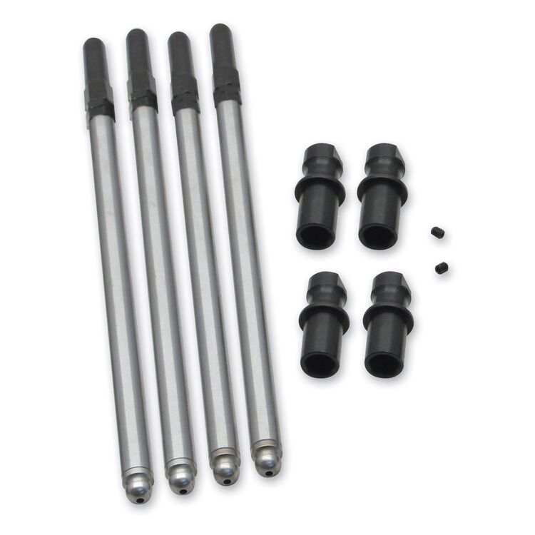 S&S Cycle Adjustable Pushrod Kits With Solid Lifter Adapters For Harley Shovelhead 1966-1984