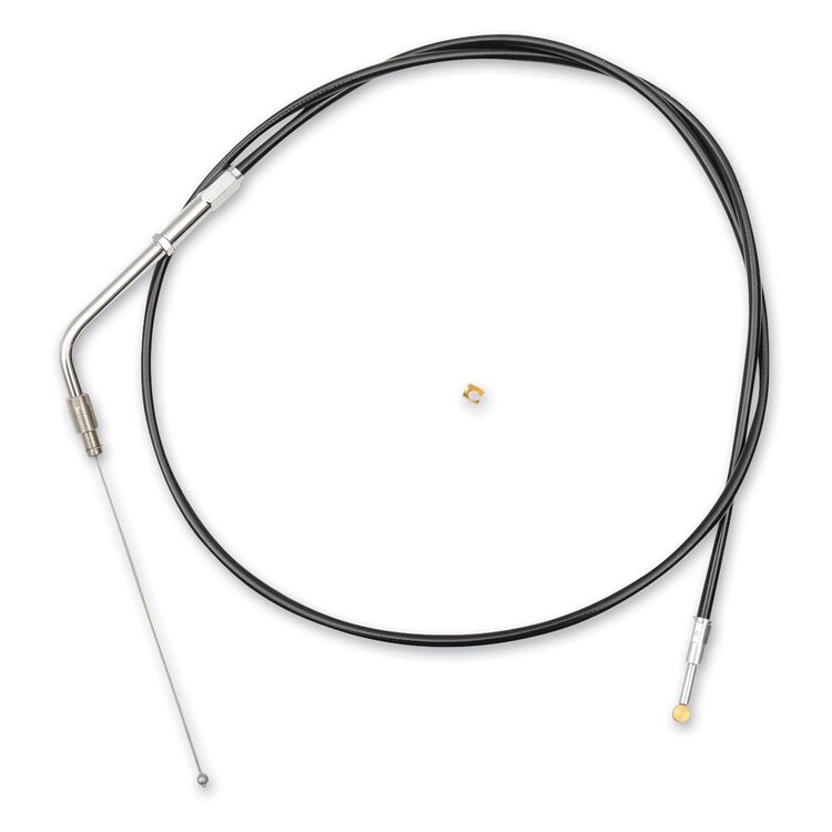 LA Choppers Black Vinyl Throttle Cable For Harley Softail / FXDWG 1996-2015