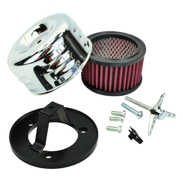 TC Bros Louvered Air Cleaner Kit For Bendix Zenith / Keihin Butterfly Carb