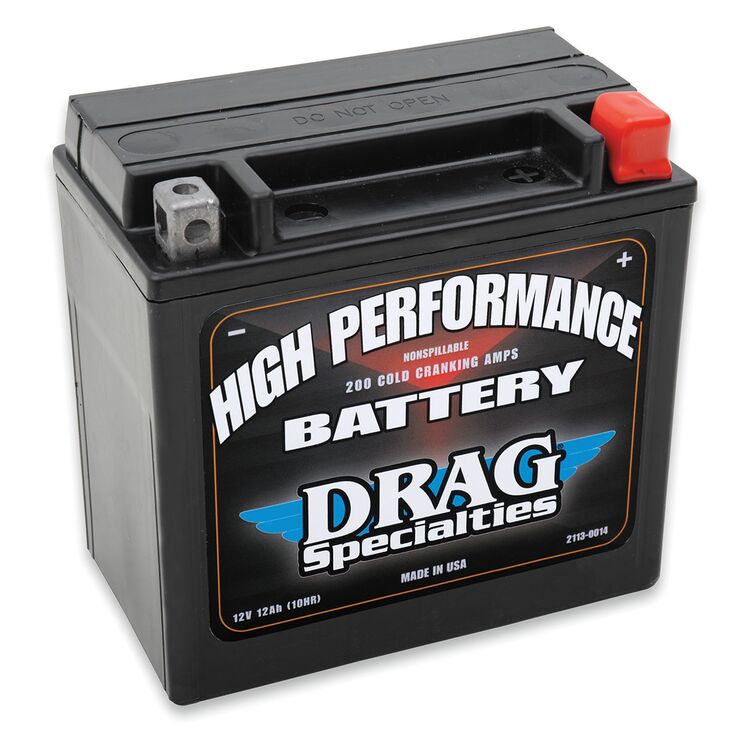 Drag Specialties YTX14L High Performance AGM Battery For Harley 2004-2024