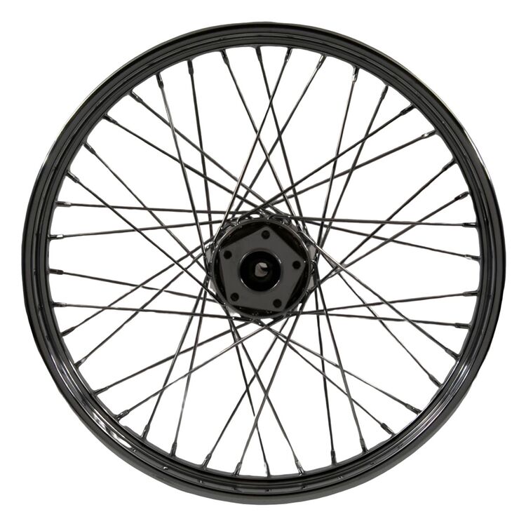 V-Twin Mfg. 40 Spoke Chrome Front Wheel For Harley FL Softail 1986-1996