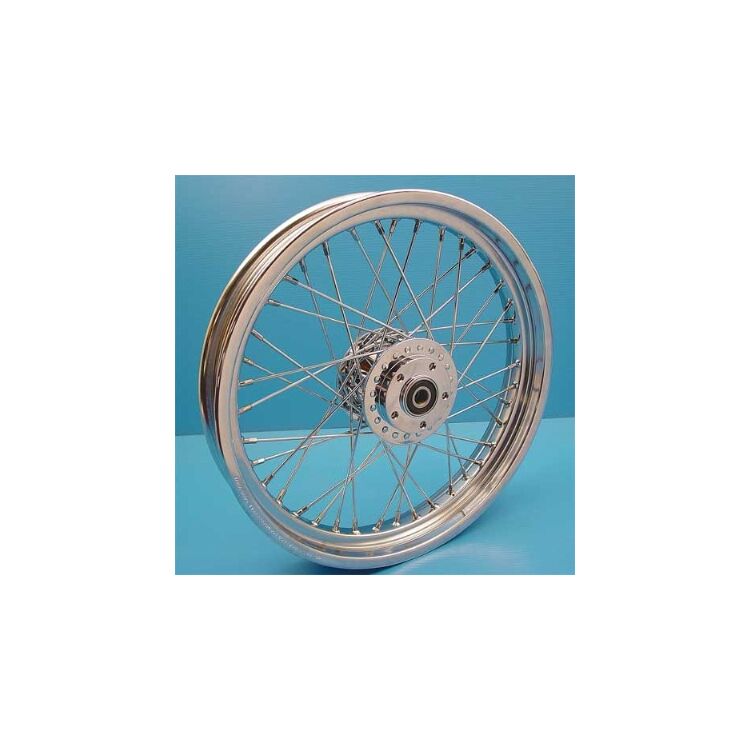 V-Twin Mfg. Replica 40 Spoke Front Wheel For Harley FXD / XL 2000-2007