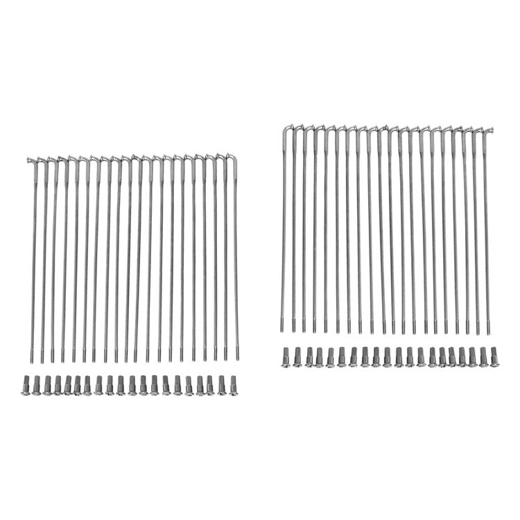 V-Twin Mfg. Buchanan Stainless Steel 16" Spoke Set