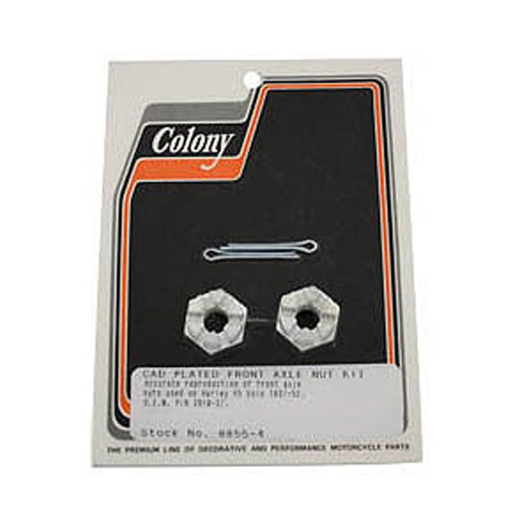 Colony Front Axle Nuts For Harley WL / G 1937-1952