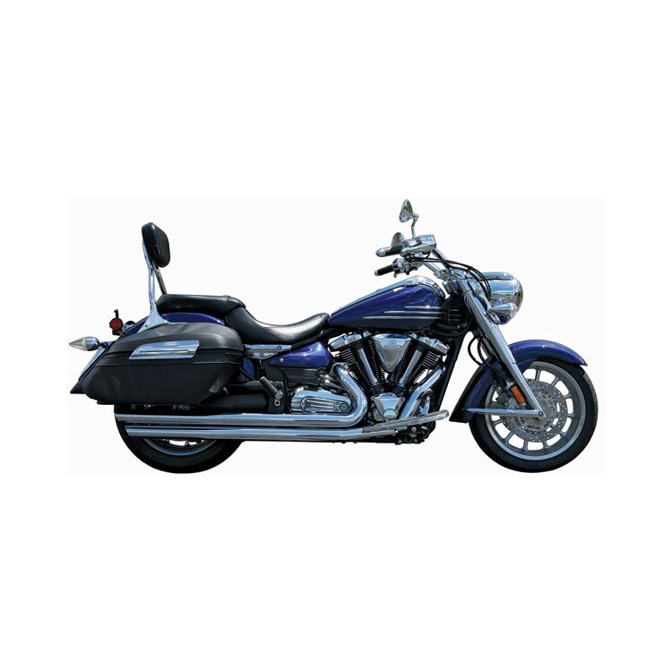Rush Racing 2:2 Chrome Exhaust System Slash Cut Tips Yamaha XV1900 Stratoliner / Roadliner 2006-2012