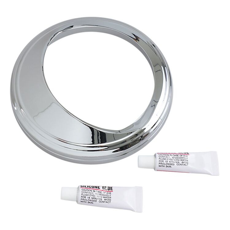 Kuryakyn Speedometer Trim Ring With Visor For Harley 1968-2026