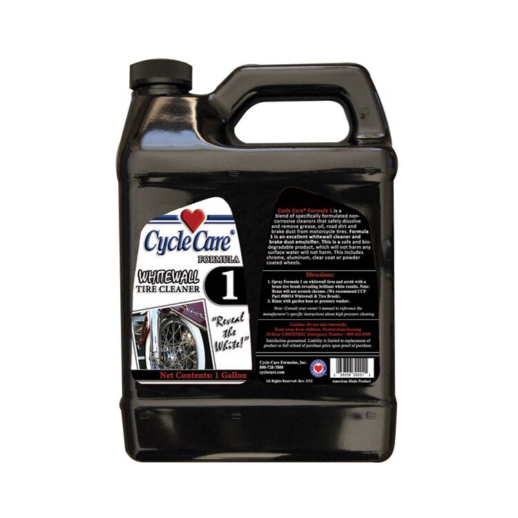 Cycle Care Formula 1 Whitewall Tire And Wheel Cleaner (1 Gallon and 22 oz.)