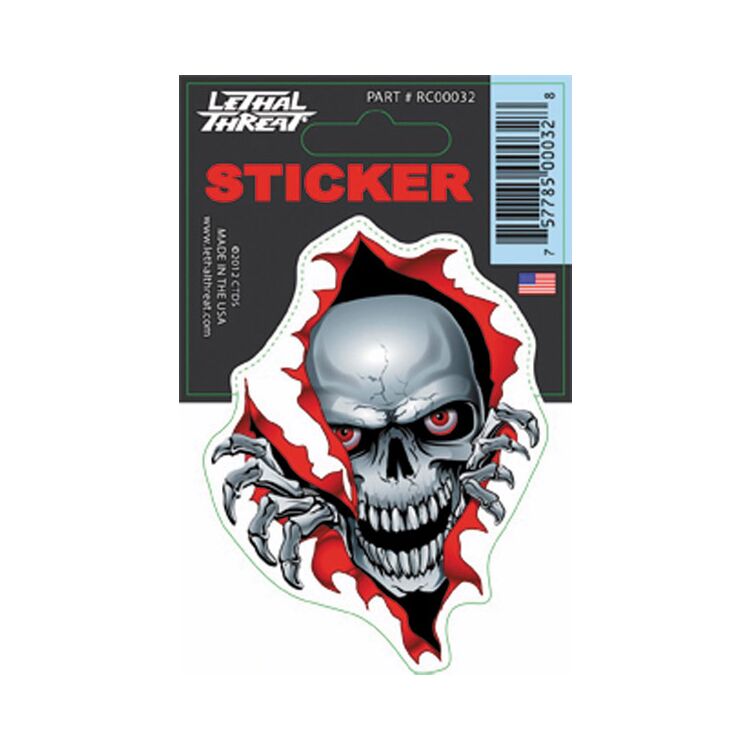 Lethal Threat RIP Skull Decal