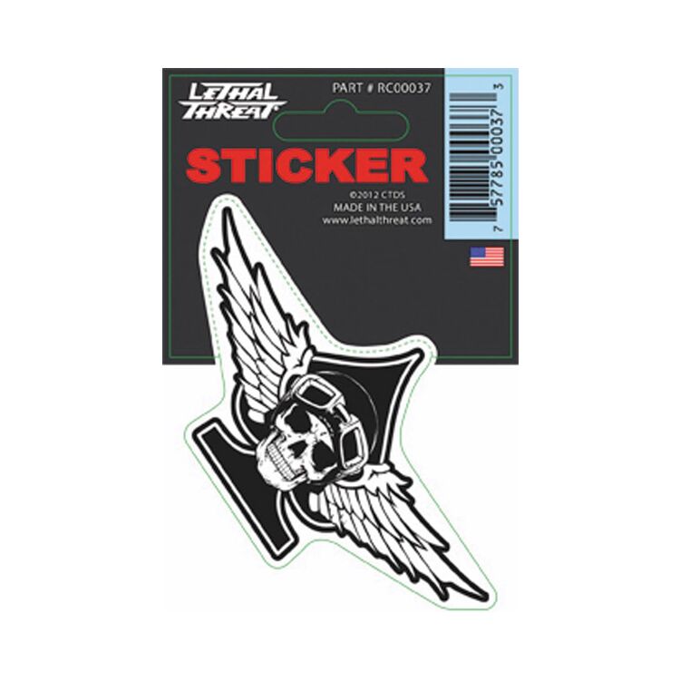 Lethal Threat Motorwork Skull Decal