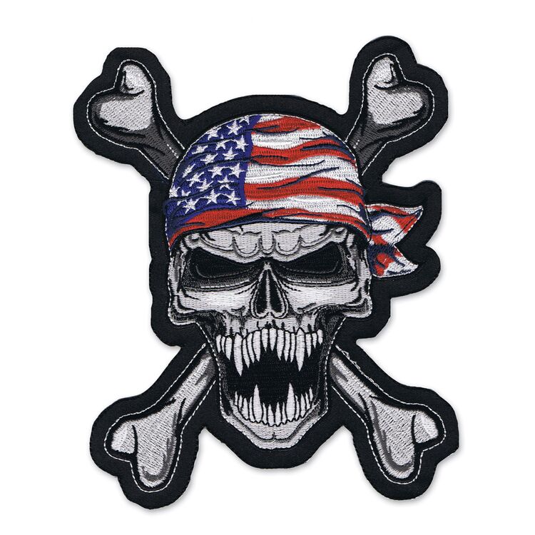 Lethal Threat USA Skull Patch 