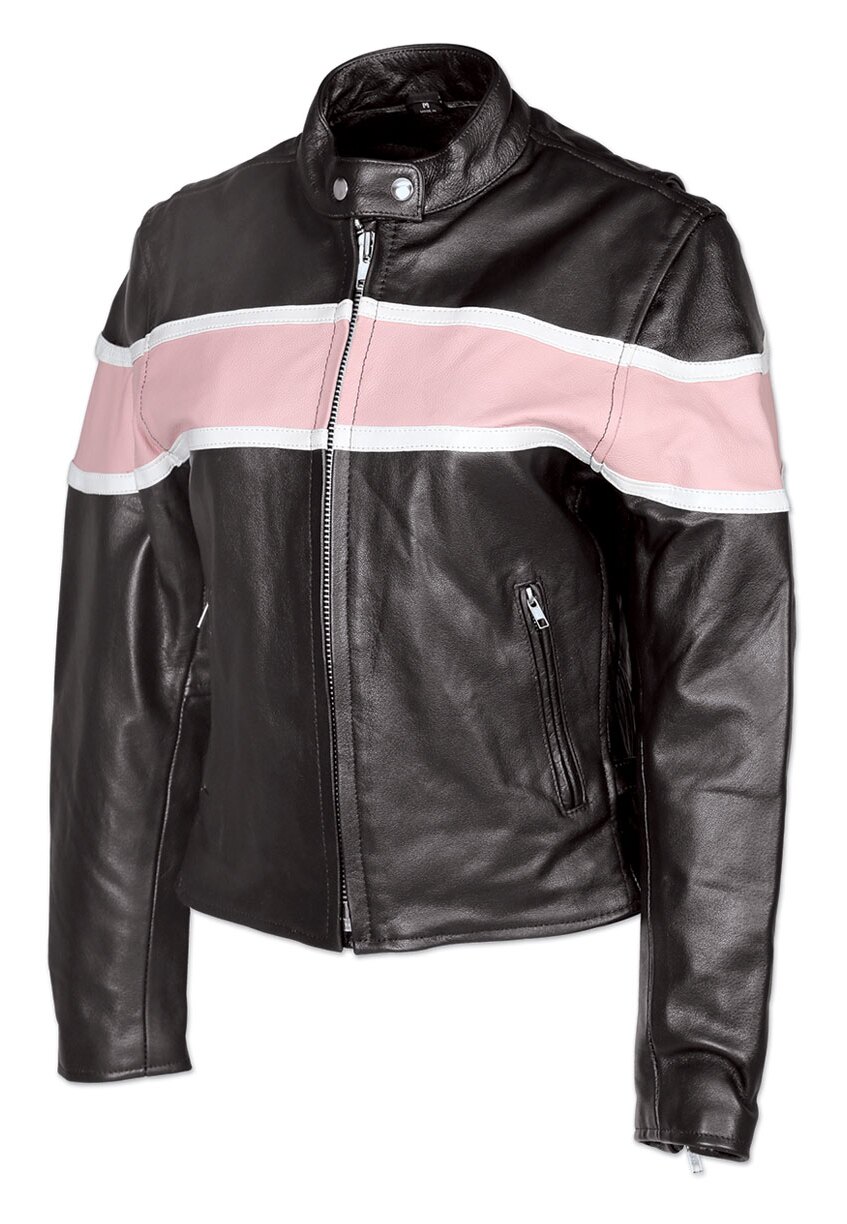 Allstate Leather Inc. Allstate Leather Inc. Ladies Two Tone Leather Jacket