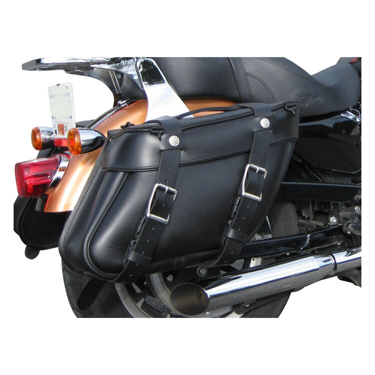 Leatherworks Wide Angle Slant Box Top Saddlebags