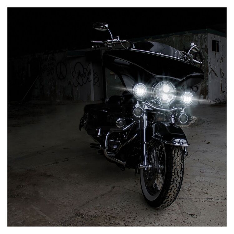 XKGLOW 4 1/2" LED Passing Lights with Halo Turn Signals For Harley Touring (4.5")
