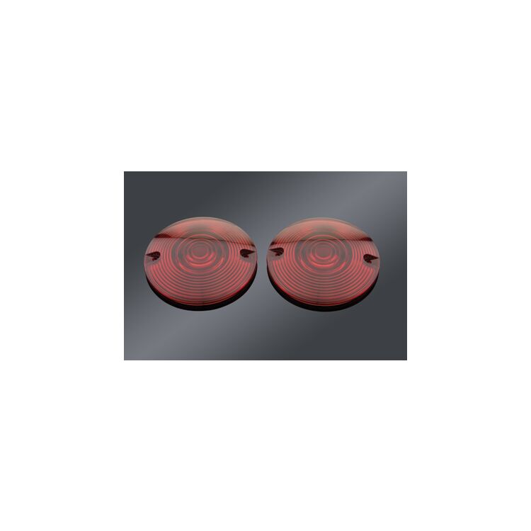 Kuryakyn Replacement 3-1/4" Flat Turn Signal Lenses For Harley 1986-2022