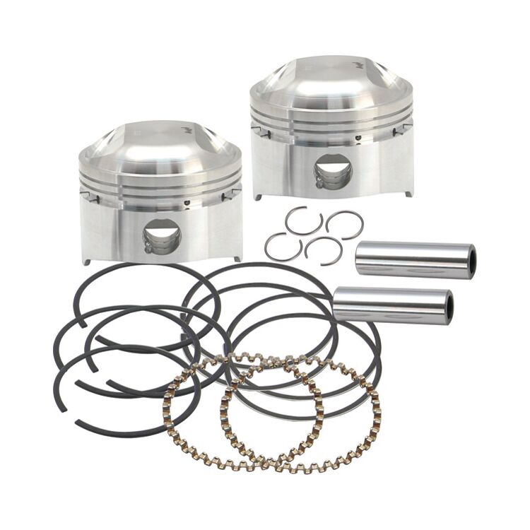 S&S Cycle 3.5" Bore High Compression Piston Kit For Harley Big Twin 1936-1984