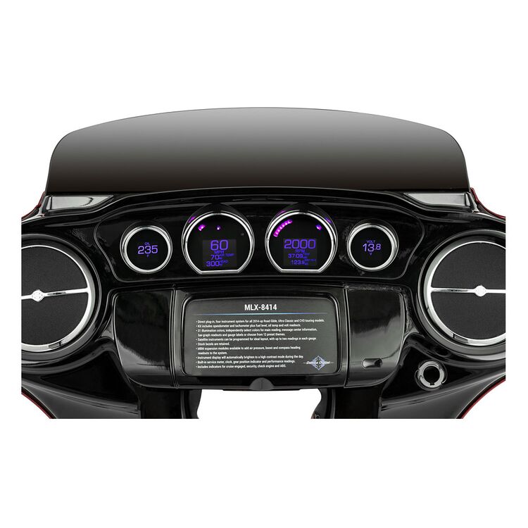 Dakota Digital MLX Series 4 Gauge Set For Harley Touring 2014-2024