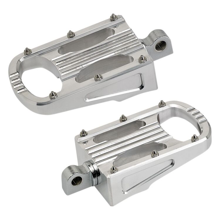 Biltwell Punisher XL Polished Footpegs For Harley Softail / Sportster 2008-2019