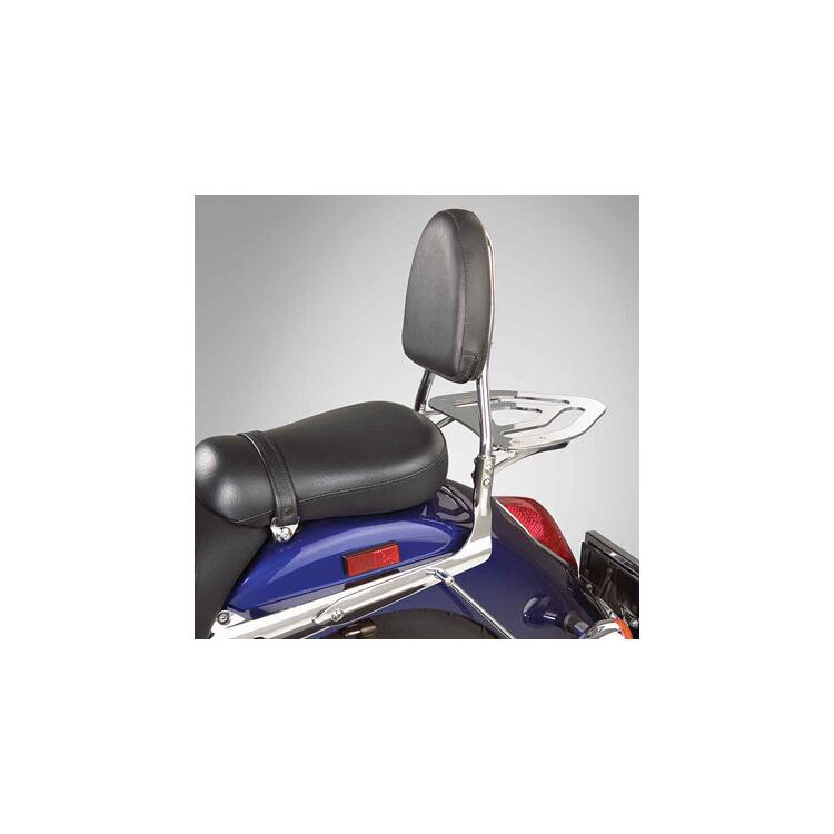 Show Chrome Cruiser Sissy Bar Kit With Pad Honda VTX1300 / 1800 2002-2009