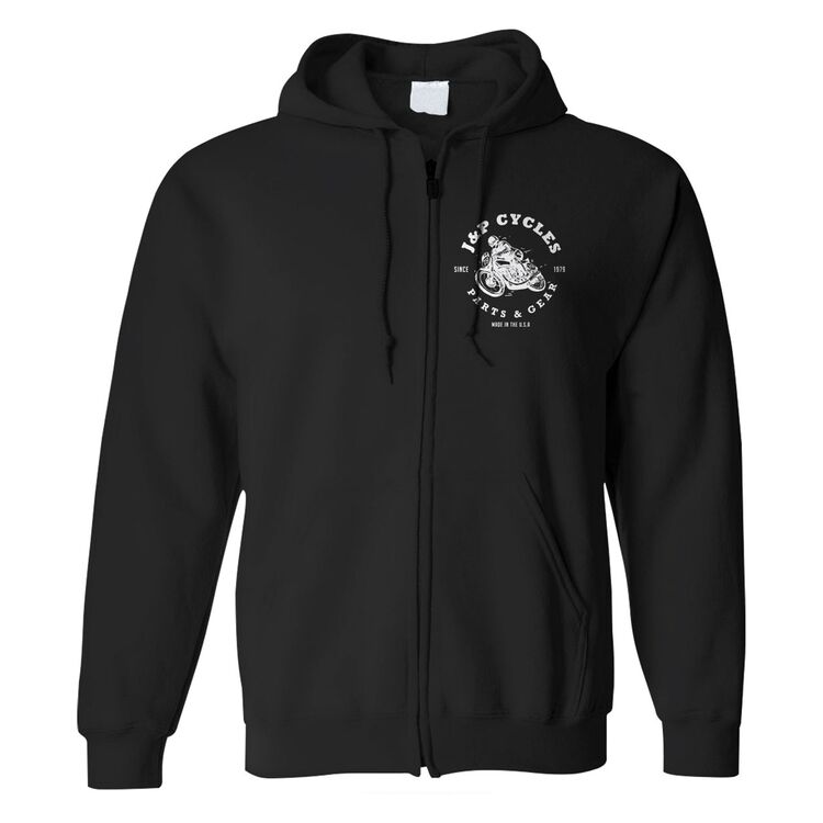 J&P Cycles Full Zip Racer Hoody (MD)