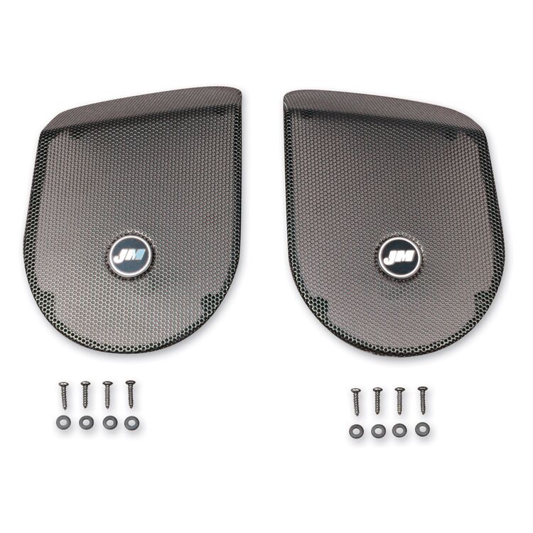 J&M Saddlebag Lid Speaker Grill Kit For Harley Touring 1998-2013