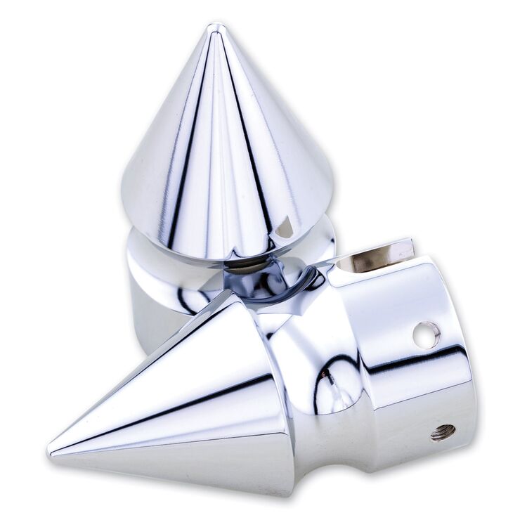 Milwaukee Twins Spike Front Axle Nut Covers For Harley Dyna / Touring 2000-2007