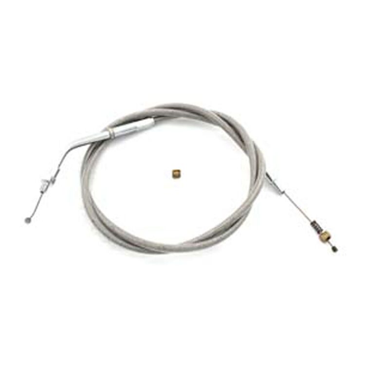 V-Twin Mfg. Braided Stainless Steel Idle Cable With 38" Casing For S&S E / G Carburetor