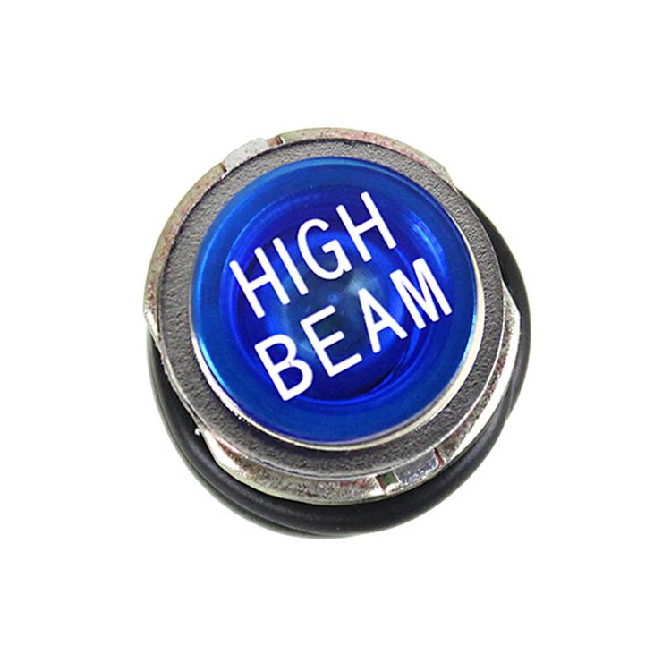 V-Twin Mfg. High Beam Blue Indicator Lamp For Harley FX / XL 1977-1985