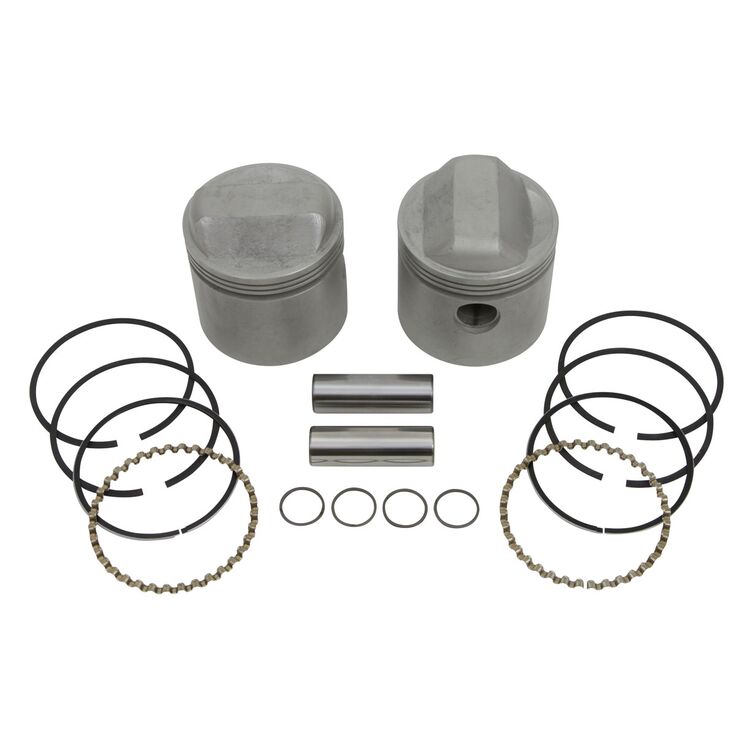 V-Twin Mfg. Low Compression Piston Kit For Harley Sportster 1972-1985