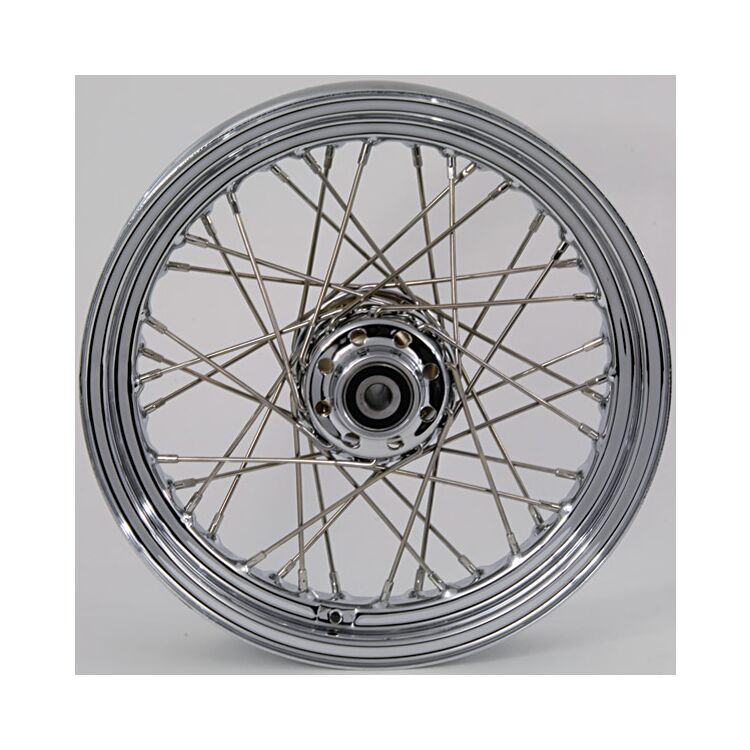 V-Twin Mfg. Replica 40 Spoke Front Wheel For Harley FL Softail 2000-2006
