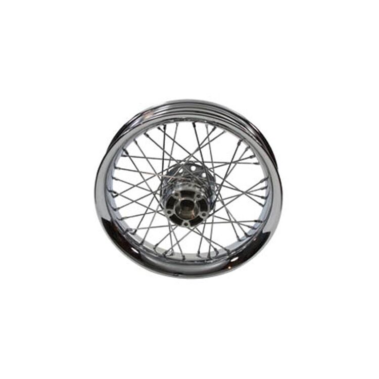 V-Twin Mfg. 40 Spoke Chrome Front Wheel For Harley FL Softail 2007-2008