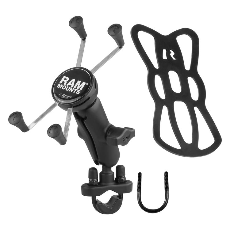 RAM Mounts X-Grip Large Phone Mount With Handlebar U-Bolt Base