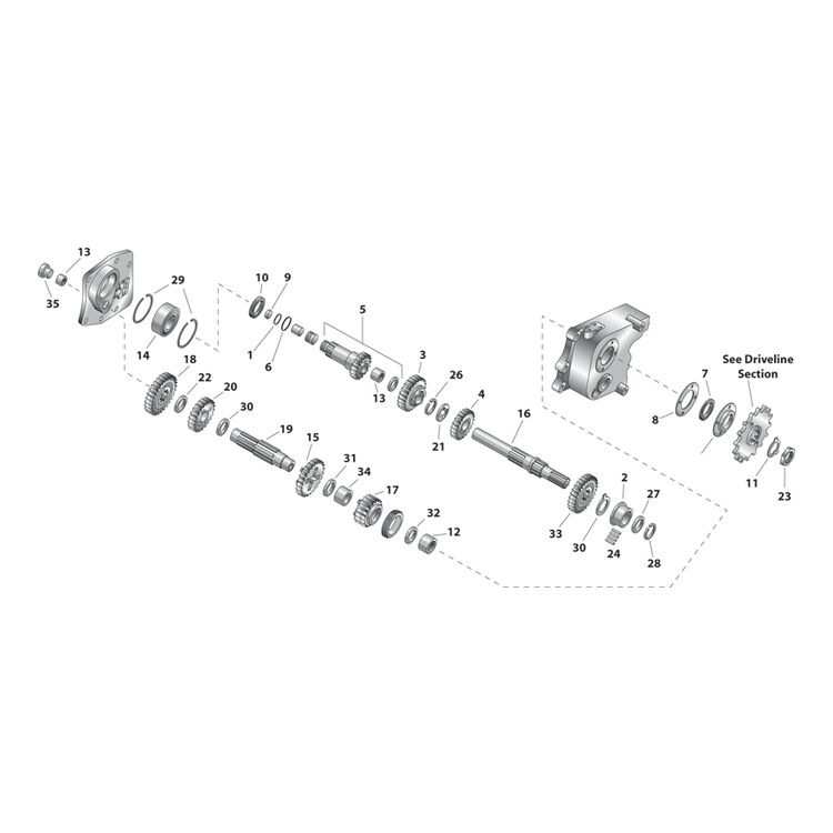 Custom Chrome Countershaft-Right Low Gear Thrust Washer For Harley Sportster 1952-1990