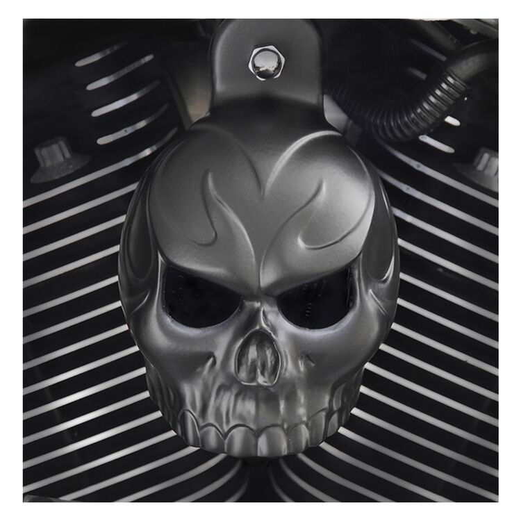 Satin Black Evil Twin Skull