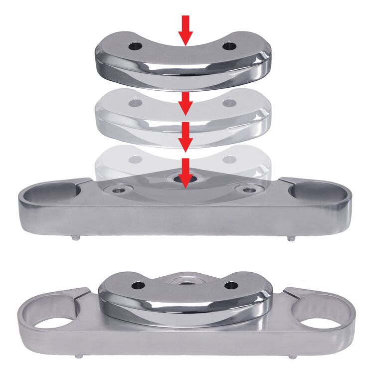 Baron Handlebar Adaptor Honda VTX1300 / VTX1800 2002-2009