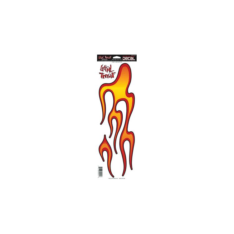 Lethal Threat Large Flame Left Decal
