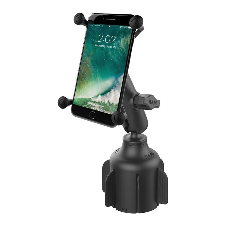 RAM Mounts Stubby Cup Holder Mount With Universal X-Grip