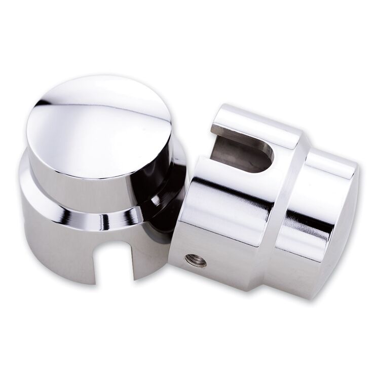 Milwaukee Twins Dome Rear Axle Nut Covers For Harley Softail 1984-2007