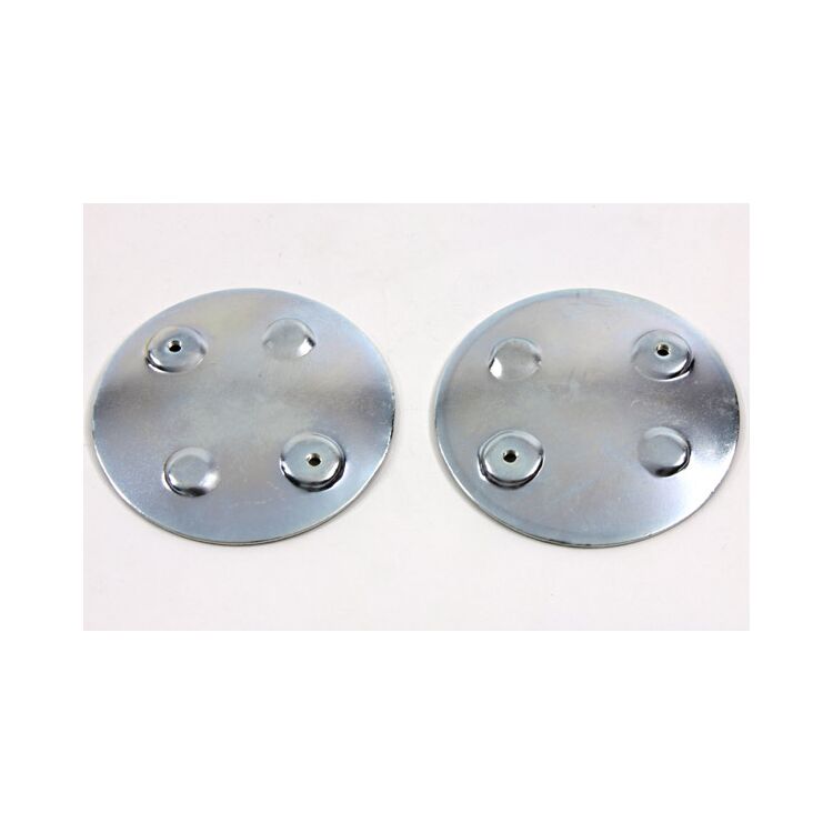 V-Twin Mfg. Curved Emblem Gas Tank Mount Set For Harley FL 1958-1964