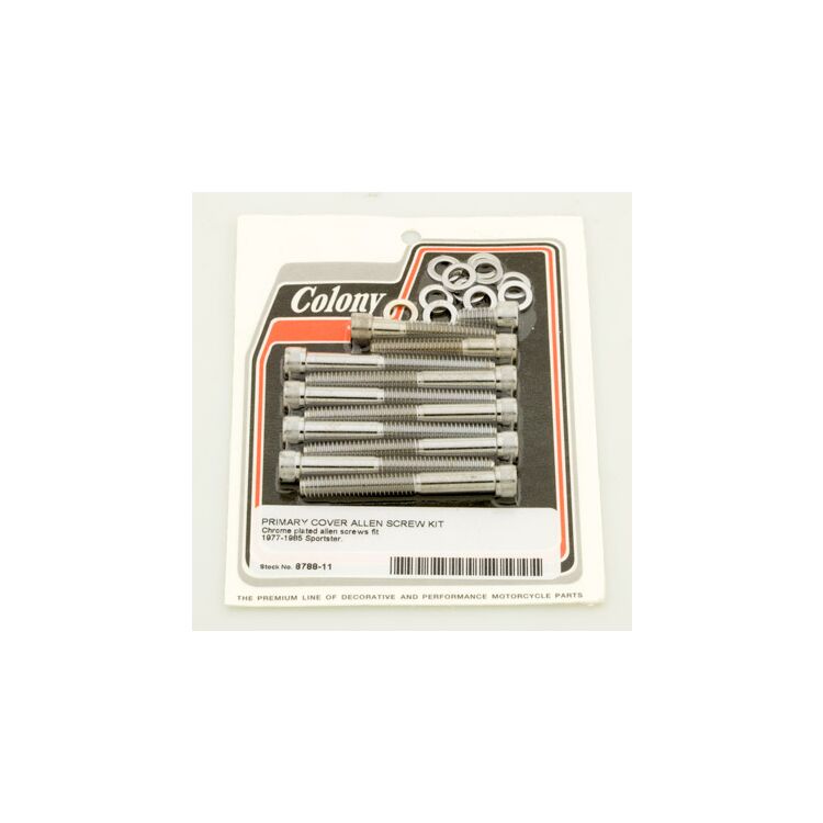 Colony Primary Cover Screw Set For Harley Sportster 1977-1985