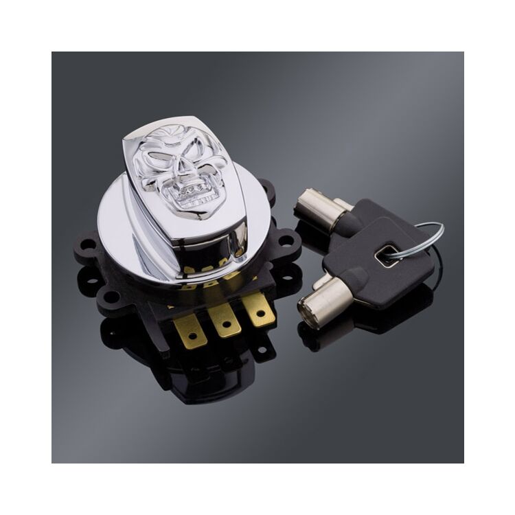 Milwaukee Twins Skull Electronic Ignition Switch For Harley 1996-2013