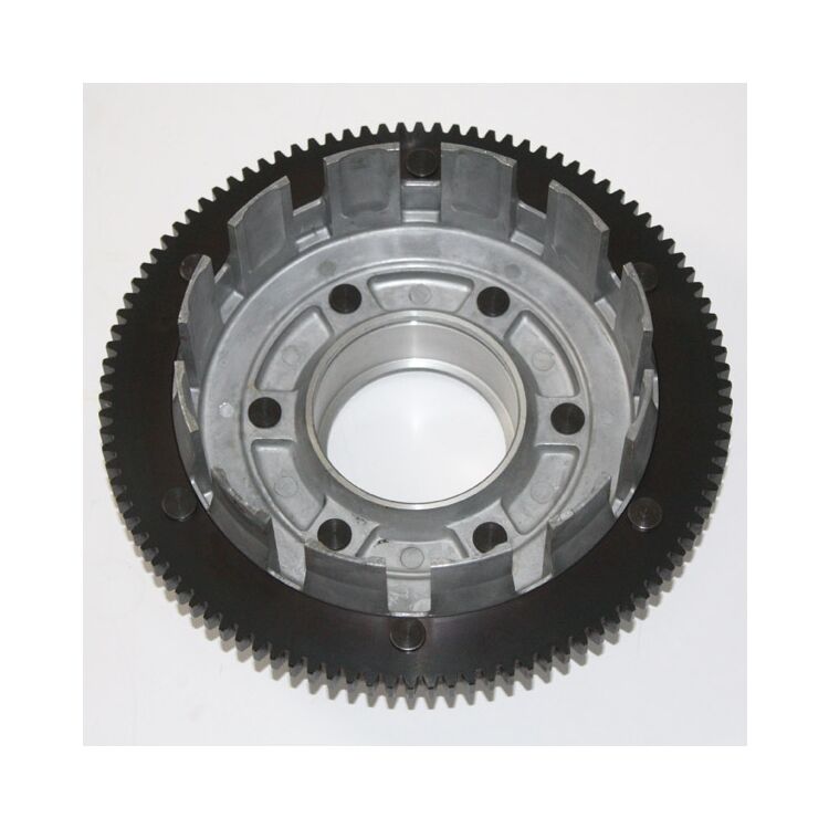 V-Twin Mfg. Clutch Drum With Ring Gear For Harley Big Twin 1998-2006