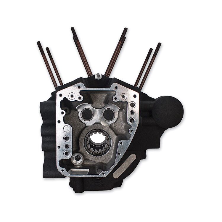 S&S Cycle Super Stock T2 Wrinkle Engine Case w/ Standard Bore For Harley Touring 2007-2016